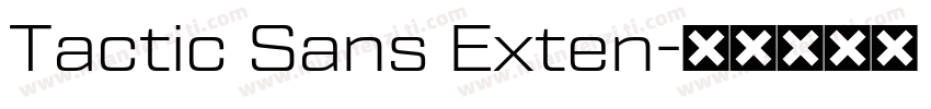 Tactic Sans Exten字体转换